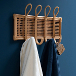 Настенная вешалка из ротанга Wila Wall Hanger M варинант исполнения - 7 | Loft Concept в Уфе