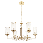 Люстра с 6-ю цилиндрическими стеклянными плафонами Jeanette варинант исполнения - 4 | Loft Concept в Уфе