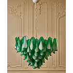 Люстра из стеклянных зеленых лепестков Petalled Illuminator варинант исполнения - 4 | Loft Concept в Уфе