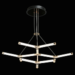 Люстра с геометрической конструкцией из вытянутых цилиндрических плафонов Hex Scaffold  варинант исполнения - 3 | Loft Concept в Уфе