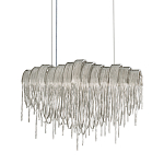 Люстра подвесная с металлическими цепочками и изогнутыми металлическими дугами 72 см Atlantis Chain варинант исполнения - 1 | Loft Concept в Уфе