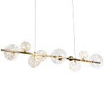 Дизайнерская линейная люстра с гирляндой внутри стеклянных плафонов Iona Garland Chandelier варинант исполнения - 1 | Loft Concept в Уфе