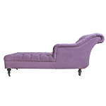 Кушетка фиолетовая с мягкой обивкой из велюра Michael Couch варинант исполнения - 2 | Loft Concept в Уфе