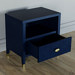 Прикроватная тумбочка с полкой Elsa Dreams Blue варинант исполнения - 2 | Loft Concept в Уфе