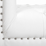 Кушетка белая с мягкой обивкой из велюра Michael Couch варинант исполнения - 6 | Loft Concept в Уфе