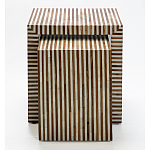 Комплект приставных столиков Stripes Set of tables Beige варинант исполнения - 2 | Loft Concept в Уфе