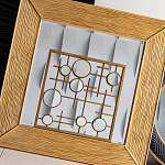 Зеркало квадратное в фактурной раме Pattern варинант исполнения - 5 | Loft Concept в Уфе