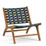 Кресло низкое из массива тика Barbados варинант исполнения - 1 | Loft Concept в Уфе