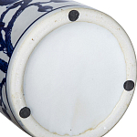 Ваза цилиндрической формы с крышкой и синим цветочным узором на белом фоне Blue & White Ornament варинант исполнения - 3 | Loft Concept в Уфе