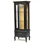 Витрина однодверная с ящиком и 3-мя полками из массива березы Vintage варинант исполнения - 2 | Loft Concept в Уфе