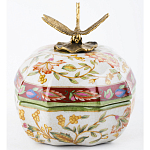 Фарфоровая шкатулка с бронзовой стрекозой Eden Garden варинант исполнения - 3 | Loft Concept в Уфе