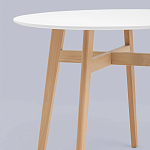 Обеденный стол с белой столешницей ELUNED FURNITURE варинант исполнения - 3 | Loft Concept в Уфе