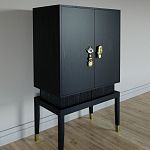 Кабинетный шкаф Elsa Dreams Black с 2-мя ящиками варинант исполнения - 1 | Loft Concept в Уфе