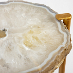 Кофейный стол со столешницей из агата Agate Design Beige варинант исполнения - 2 | Loft Concept в Уфе