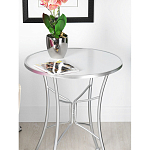 Столик приставной с круглой столешницей на серебристом основании Scenical Table варинант исполнения - 3 | Loft Concept в Уфе