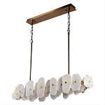 Подвесной светильник с фигурными элементами из белого алебастра Cryptocrystalline Stone варинант исполнения - 5 | Loft Concept в Уфе