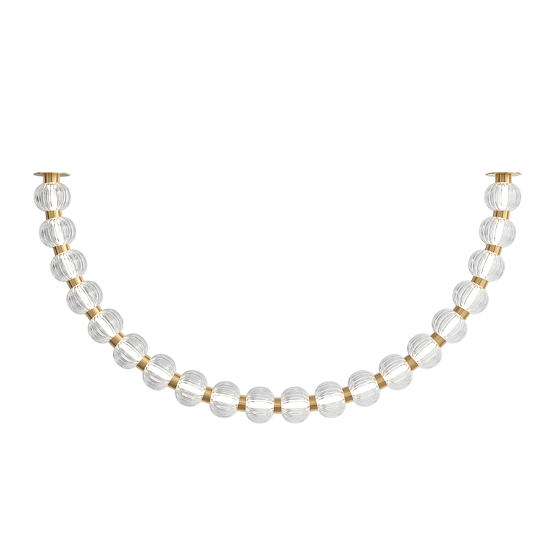 Потолочный светильник Amulet 3000К 36Вт Золотой Прозрачный в Уфе | Loft Concept 