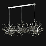 Люстра подвесная из трех частей с металлическими круглыми элементами Terzani Argent варинант исполнения - 8 | Loft Concept в Уфе