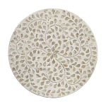 Приставной столик с рисунком из раковин устриц Bone Inlay варинант исполнения - 4 | Loft Concept в Уфе