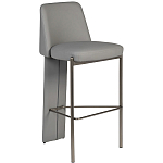 Стул барный серый с обивкой из экокожи Special Support варинант исполнения - 1 | Loft Concept в Уфе