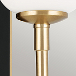  Бра с прямоугольным черным основанием и белым матовым цилиндрическим плафоном Kichler варинант исполнения - 11 | Loft Concept в Уфе