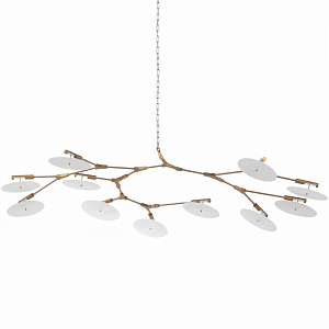 Люстра White Disc 11 ламп