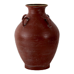 Ваза бордовая с 4-мя фактурными ручками Vase Burgundy Glaze варинант исполнения - 1 | Loft Concept в Уфе