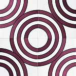 Дизайнерская плитка с узором Мишень варинант исполнения - 1 | Loft Concept в Уфе