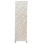 Торшер из перламутра на металлическом каркасе Indonesian Tower варинант исполнения - 1 | Loft Concept в Уфе