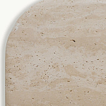 Консоль с овальной столешницей и фактурным деревянным основанием Enzo варинант исполнения - 4 | Loft Concept в Уфе