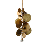 Люстра креативная из дисков цвета латунь Constellation Light and Style варинант исполнения - 1 | Loft Concept в Уфе