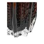 Ваза стеклянная янтарного цвета с текстурированным силуэтом Carambola варинант исполнения - 3 | Loft Concept в Уфе