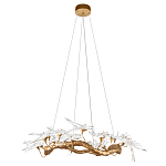 Люстра подвесная с прозрачными стеклянными птичками на ветвях Диаметр 100 см Serip Voa варинант исполнения - 2 | Loft Concept в Уфе