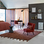 Черный приставной столик из массива AMORPHOUS варинант исполнения - 3 | Loft Concept в Уфе