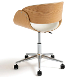 Вращающееся офисное кресло на колёсах Delwyn Chair White варинант исполнения - 3 | Loft Concept в Уфе