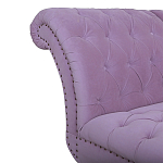 Кушетка фиолетовая с мягкой обивкой из велюра Michael Couch варинант исполнения - 3 | Loft Concept в Уфе