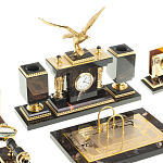 Настольный письменный набор из яшмы и долерита в подарочной упаковке Manager Organizer варинант исполнения - 2 | Loft Concept в Уфе