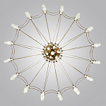 Люстра подвесная из металла с прозрачными подвесками из хрусталя Quasar 93 варинант исполнения - 4 | Loft Concept в Уфе