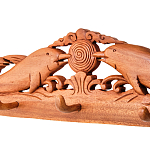 Панно-вешалка из дерева дельфины Panel With Animals варинант исполнения - 2 | Loft Concept в Уфе