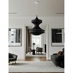 Подвесной вязаный черный светильник «Моника» варинант исполнения - 2 | Loft Concept в Уфе