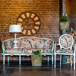 Часы настенные из металла в стиле лофт Clock with History варинант исполнения - 4 | Loft Concept в Уфе