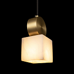 Подвесной светильник с квадратным мраморным плафоном Marble square варинант исполнения - 6 | Loft Concept в Уфе