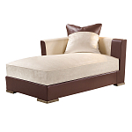 Элитарная современная кушетка Birmingham с кожаными вставками  варинант исполнения - 1 | Loft Concept в Уфе