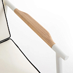 Садовый 2-х местный диван с подлокотниками из тика White варинант исполнения - 6 | Loft Concept в Уфе