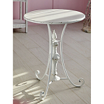 Столик белый кованный в прованском стиле Vaucluse варинант исполнения - 5 | Loft Concept в Уфе