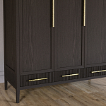 Большой Шкаф Primo Темный орех с 3 дверьми и 3 выдвижными ящиками варинант исполнения - 3 | Loft Concept в Уфе