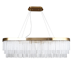 Люстра подвесная овальная со стеклянными трубками Nembus варинант исполнения - 1 | Loft Concept в Уфе