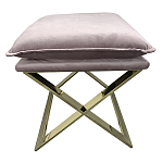 Пуф велюровый на металлическом основании Meekness варинант исполнения - 1 | Loft Concept в Уфе