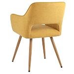 Стул в рогожке желтого цвета NEASAN STOOL варинант исполнения - 4 | Loft Concept в Уфе