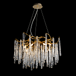 Люстра на подвесе с каркасом из металла и прозрачными подвесками из стекла Droplet Chandelier варинант исполнения - 2 | Loft Concept в Уфе